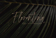 Load image into Gallery viewer, Florentina stylish signature script font by Angele Kamp