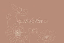 Load image into Gallery viewer, Icelandic Poppies watercolor art