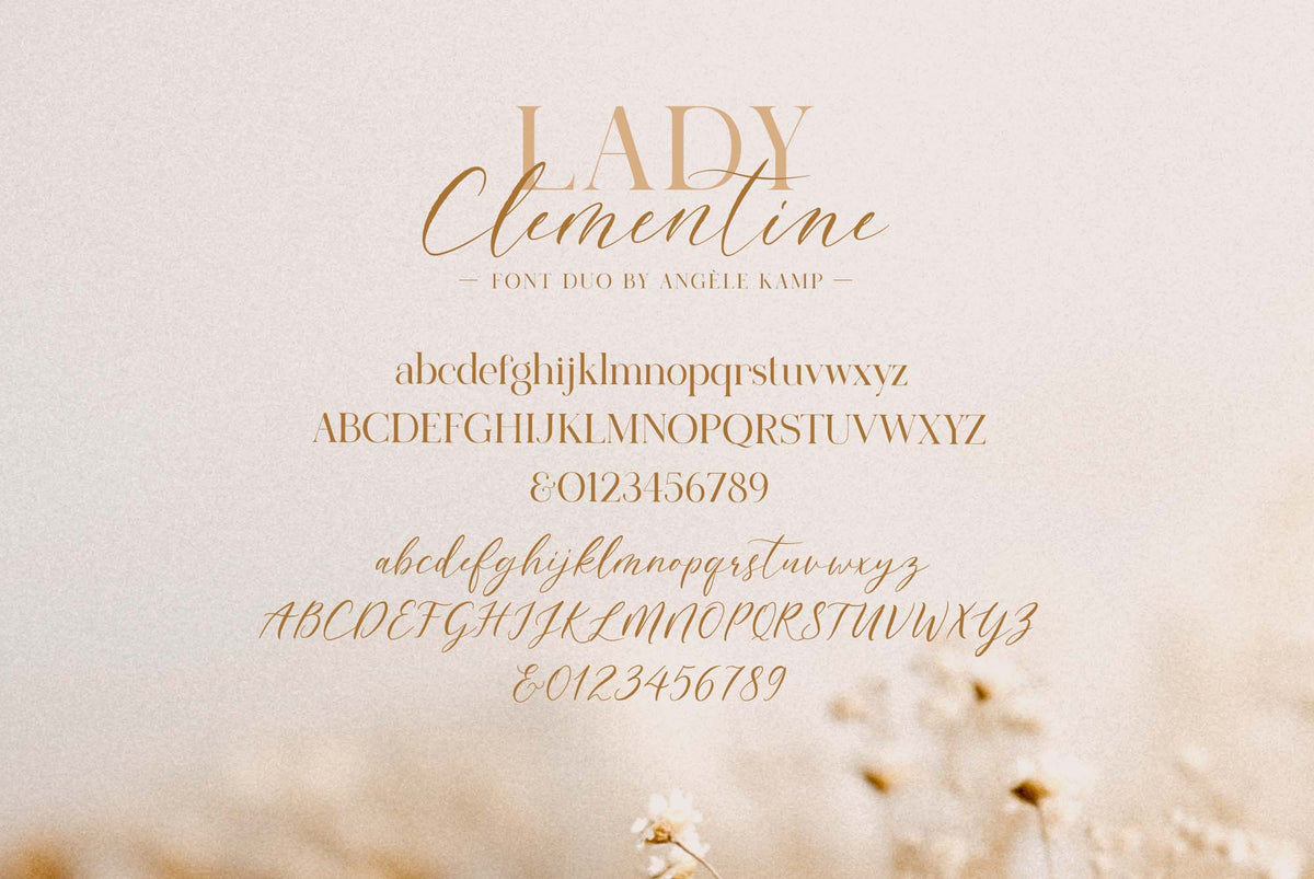 Lady Clementine font duo