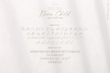Load image into Gallery viewer, Moon Child font and illustrations by Angele Kamp