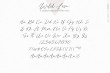 Load image into Gallery viewer, Wild Love font & logo collection Angele Kamp