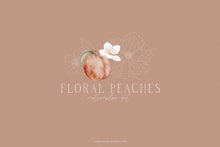 Load image into Gallery viewer, Floral Peaches watercolors