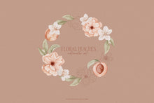 Load image into Gallery viewer, Floral Peaches watercolors
