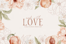 Load image into Gallery viewer, Floral Peaches watercolors