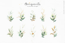 Load image into Gallery viewer, Gold Leaf watercolors