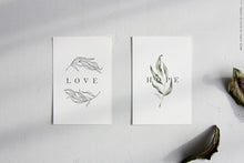 Load image into Gallery viewer, Shades of Green botanic watercolor illustrations