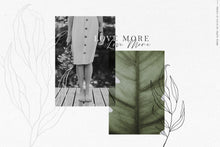 Load image into Gallery viewer, Shades of Green botanic watercolor illustrations