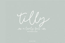 Load image into Gallery viewer, Tilly font monoline
