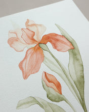 Load image into Gallery viewer, Orange Orchid Original watercolor
