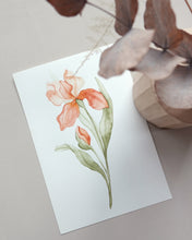 Load image into Gallery viewer, Orange Orchid Original watercolor
