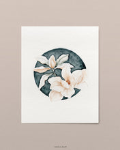 Load image into Gallery viewer, Magnolia Blue 02 original watercolor
