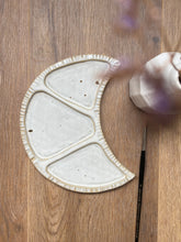 Load image into Gallery viewer, Ceramic dish on a wooden surface with a vase and brush
