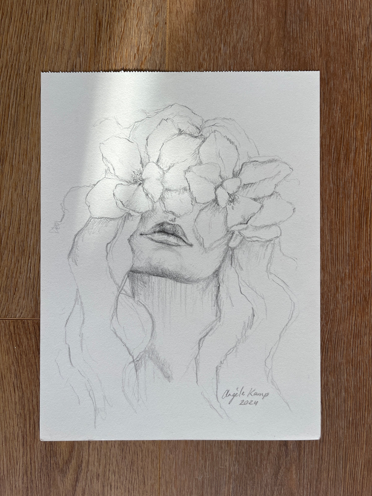 Flora Donna Original Drawing 01