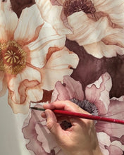 Load image into Gallery viewer, Icelandic Poppies original watercolor
