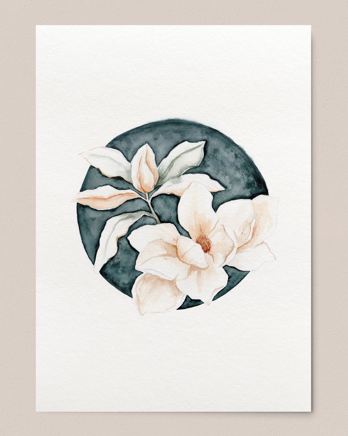 Magnolia Blue Print