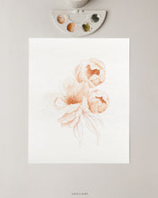 Load image into Gallery viewer, Peachy Peonies 01 original watercolor
