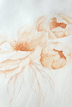 Load image into Gallery viewer, Peachy Peonies 01 original watercolor
