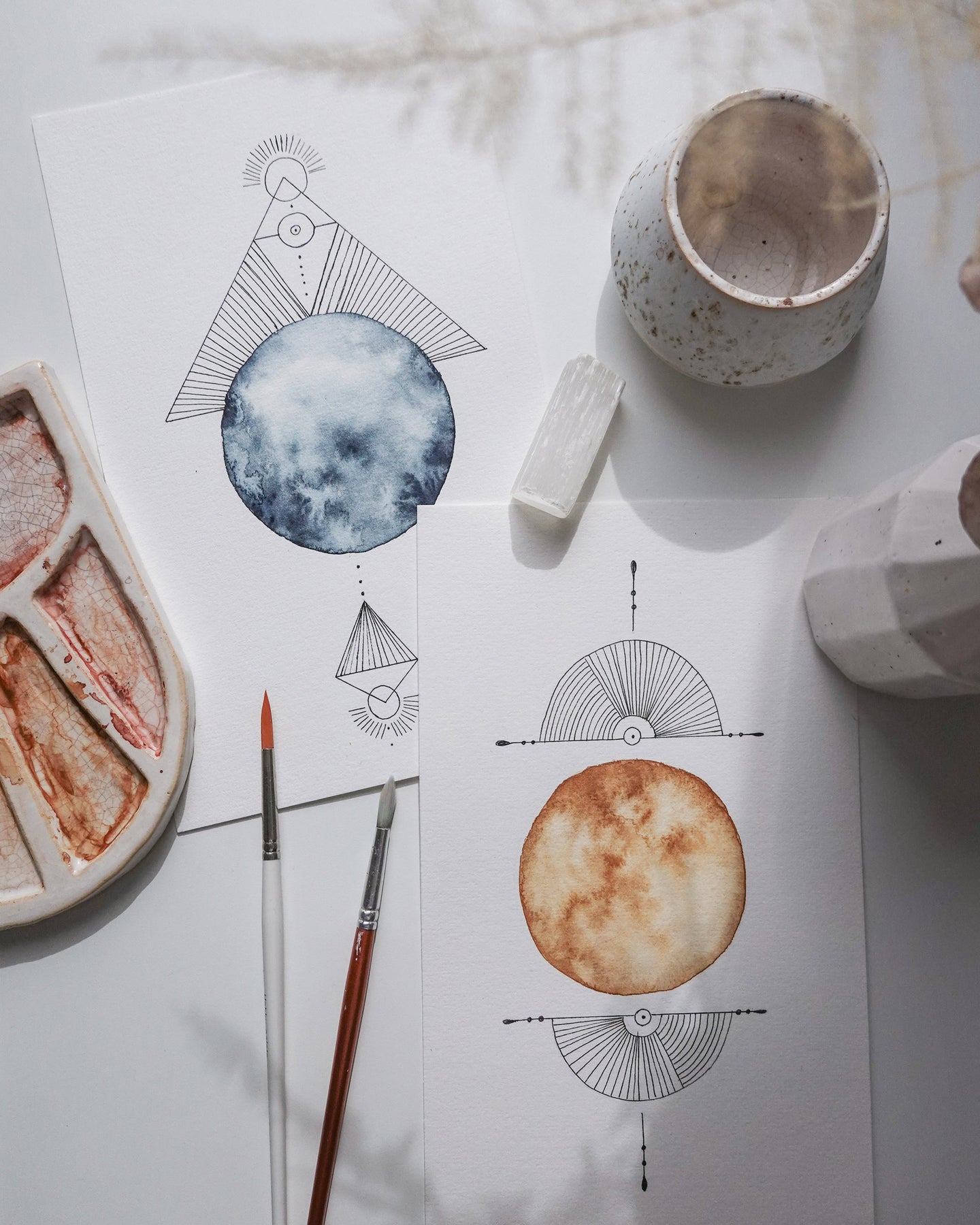 Sacred Moon watercolor workshop Arnhem (Zondag 21 April, 14:00 - 16:30)