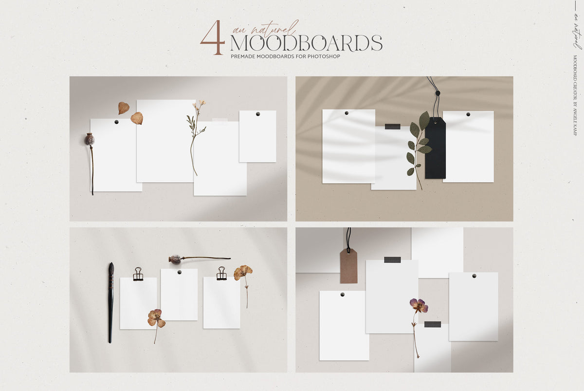 Au naturel moodboard scene creator