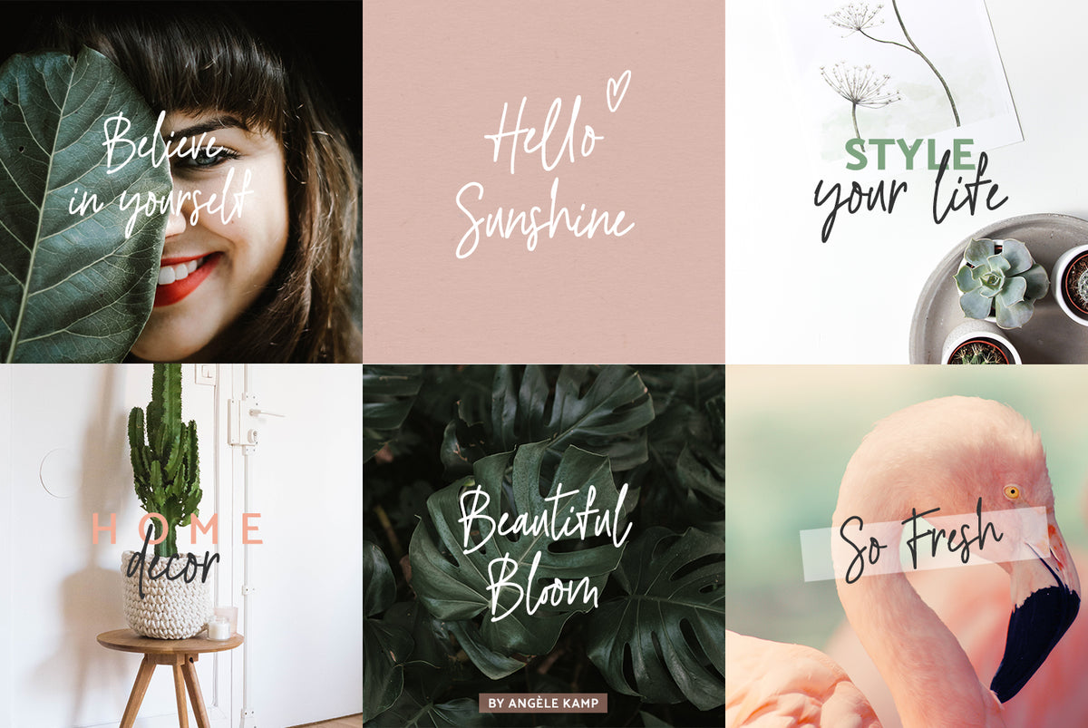 River Jade signature font by Angele Kamp