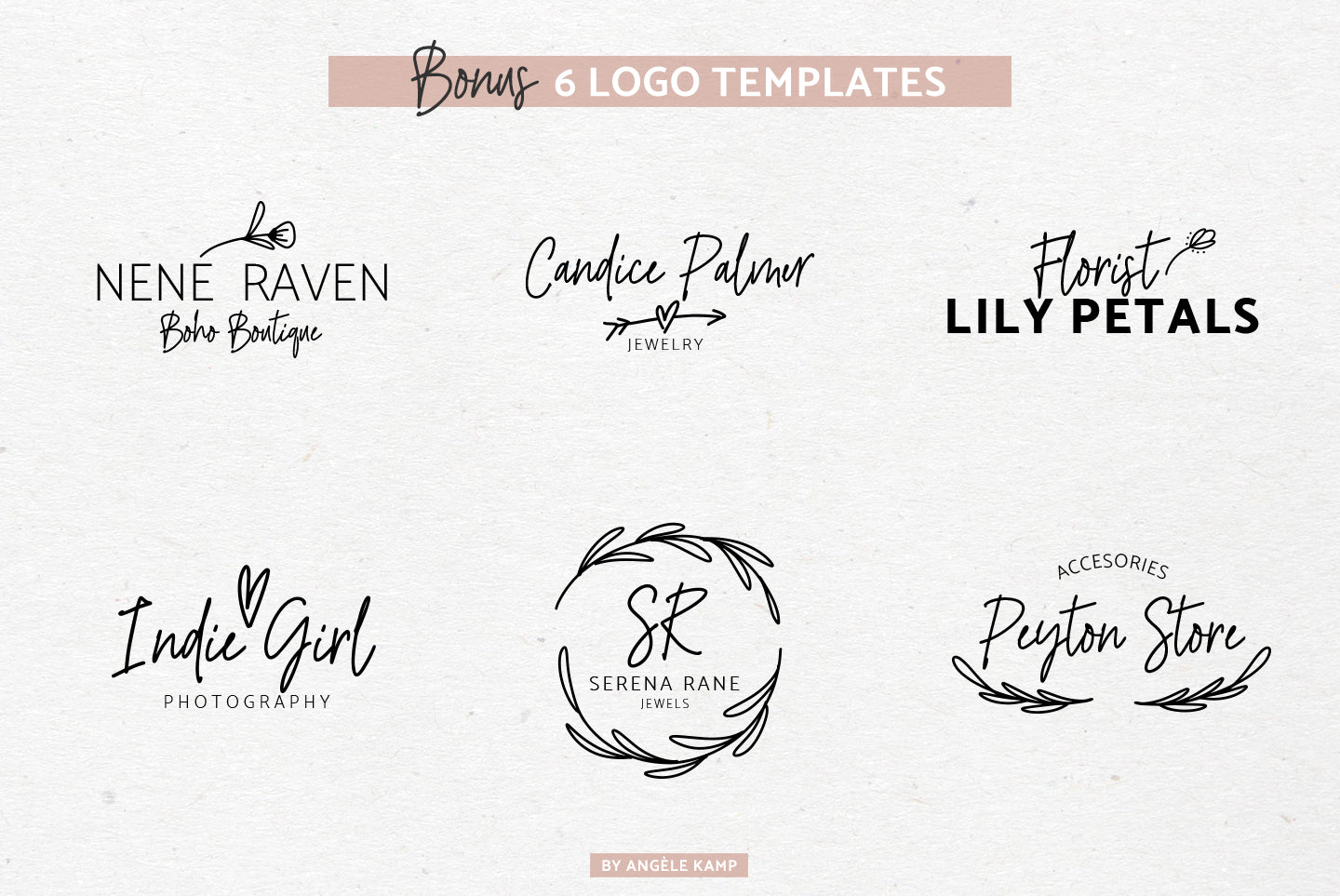 River Jade signature font by Angele Kamp