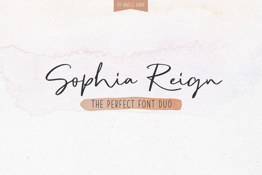 Sophia Reign Font duo