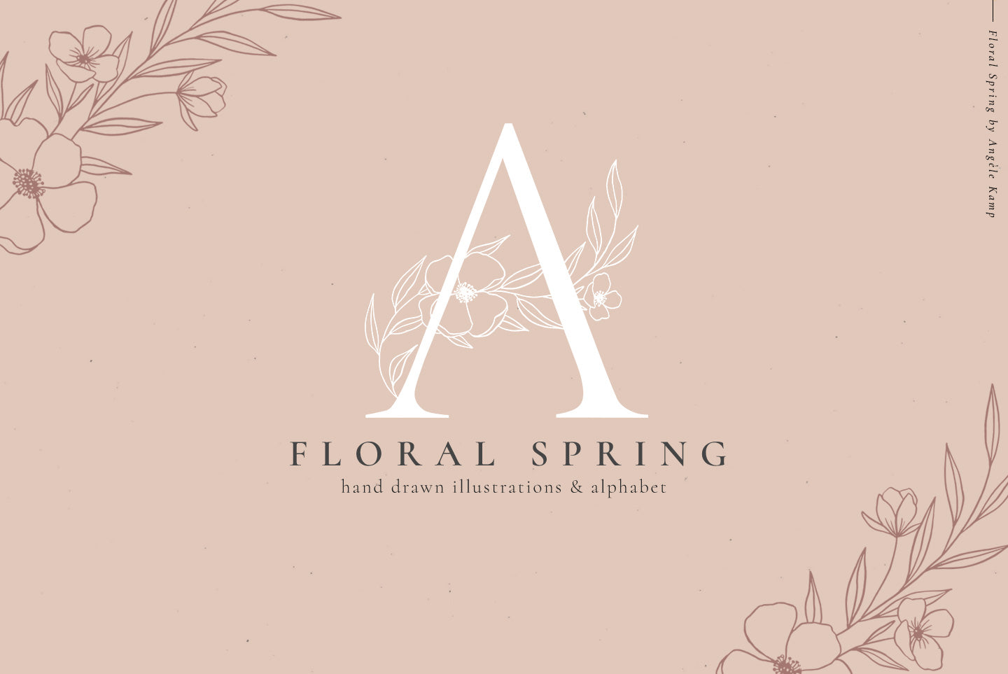 Floral Spring alphabet