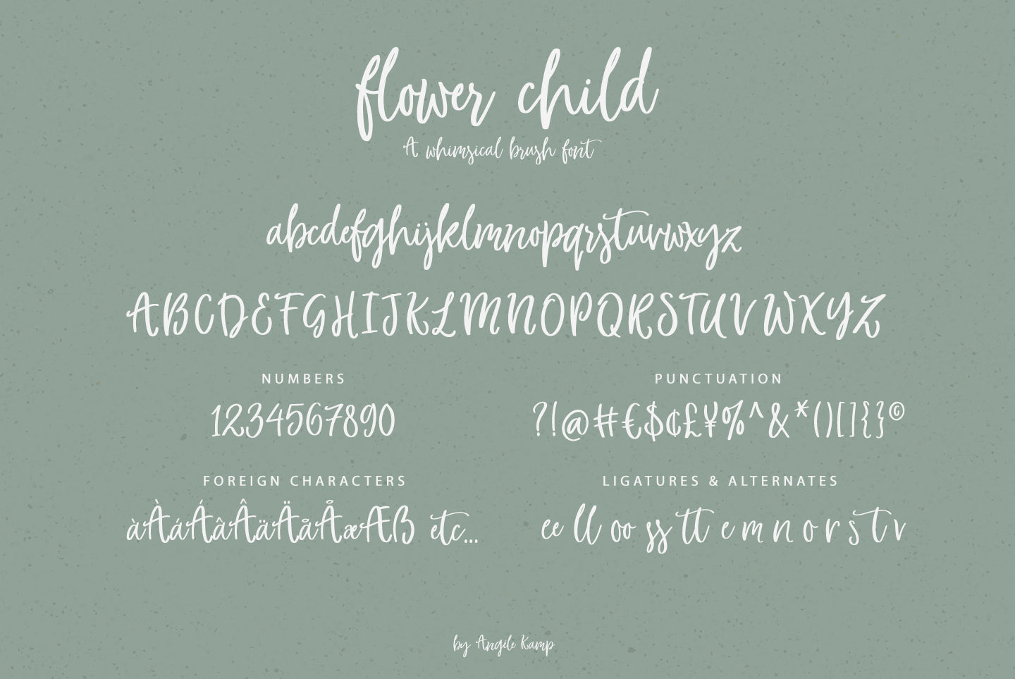 Flower Child font