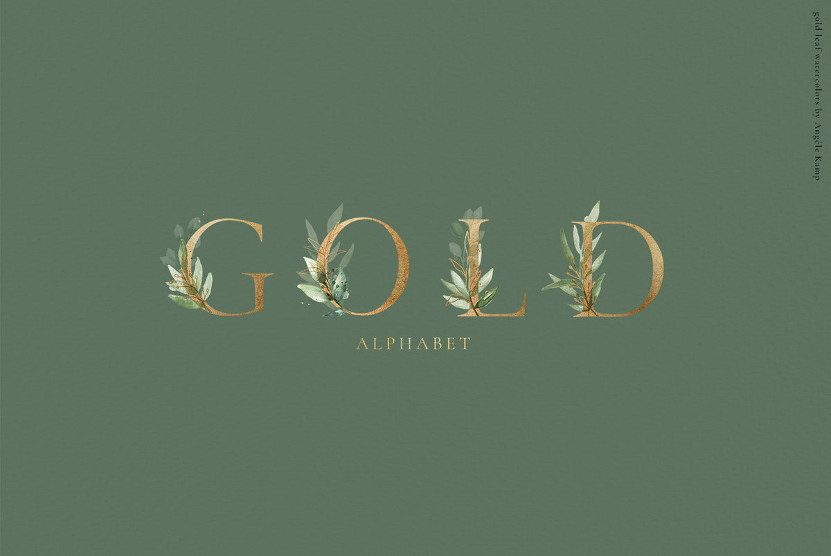 Gold Leaf watercolors
