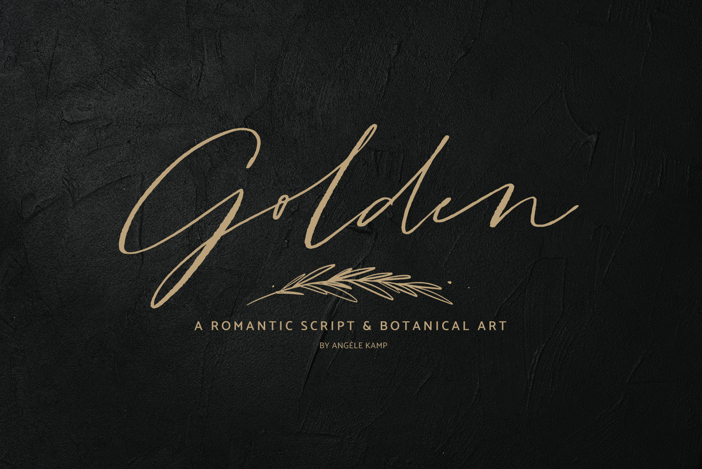 Golden font
