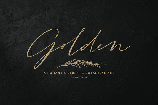 Golden font
