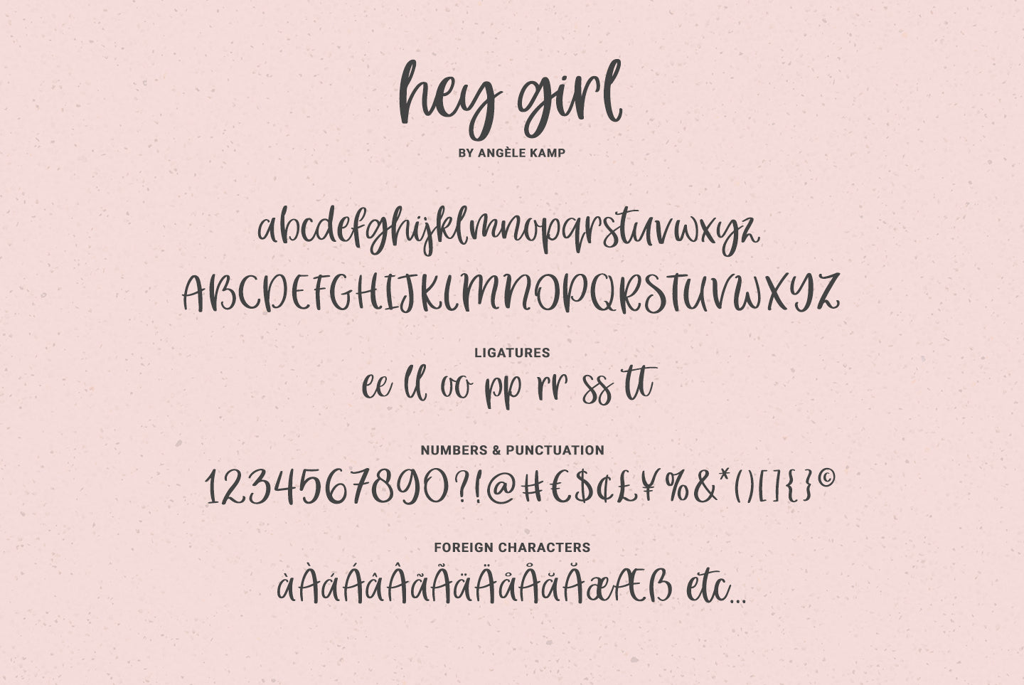Hey Girl font