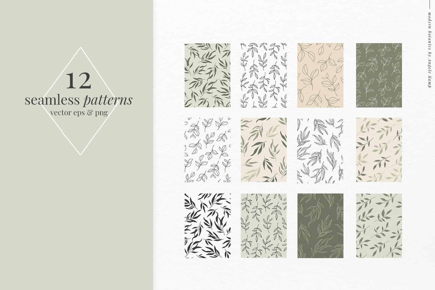 Modern Botanics patterns
