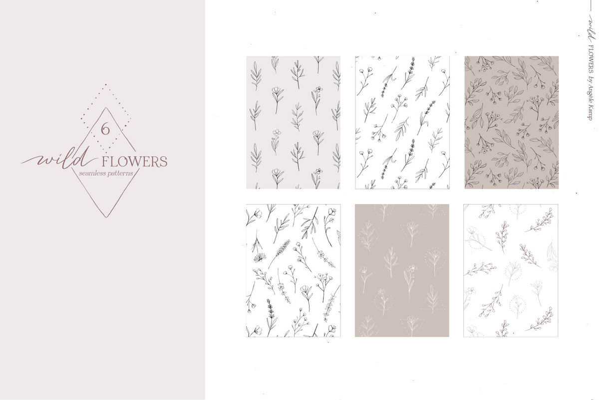 Wild Flowers Illustrations